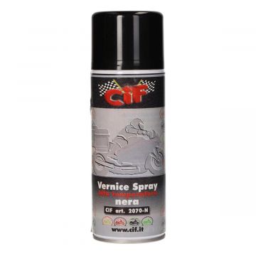 Spuitbus hittebestendig matzwart 400ml CIF