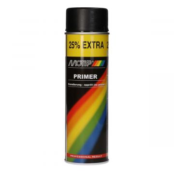Spuitbus primer zwart 500ml Motip