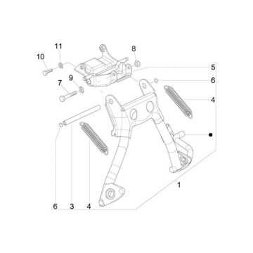 Middenstandaard Vespa Sprint 50 2-takt AC
