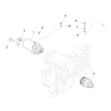 Bendix - Startmotor Vespa Sprint 50 4-takt IGET 3V Euro 5