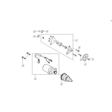Startmotor - Oliepomp Kymco Super8 50 4-takt 2009→ rood
