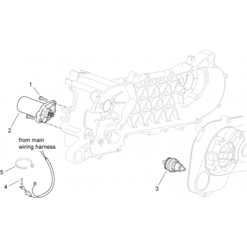 Startmotor Aprilia SR 50 LC (injectie en carburateur) 2004-2009