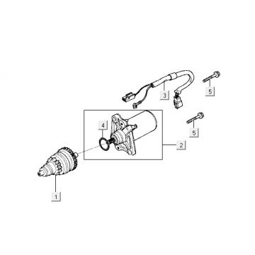 Startmotor - Bendix Kymco Yup 50 2-takt AC blauw