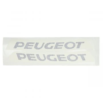 sticker peugeot woord [peugeot] zwart 2-delig