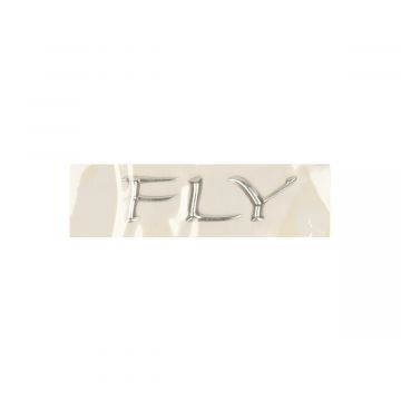 Sticker Piaggio (Fly) 3D dik chroom links/rechts motorscherm origineel 655432