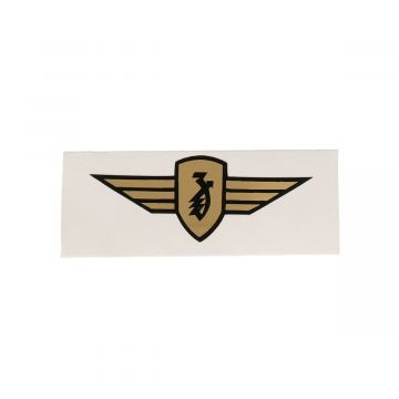 Sticker (Zundapp logo vleugel) goud 5,5cm