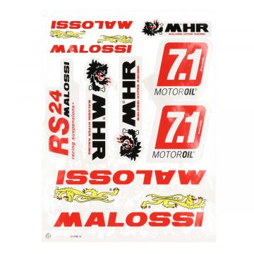 Stickerset RST universeel Malossi 339780.16 10-delig