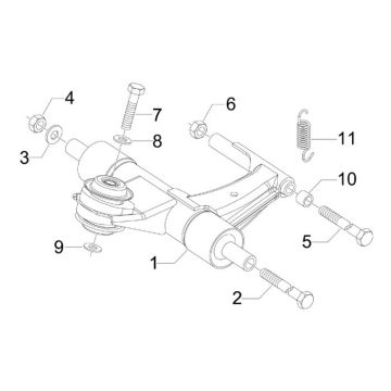 Motorophanging Vespa S 50 4-takt 2V 25km/u