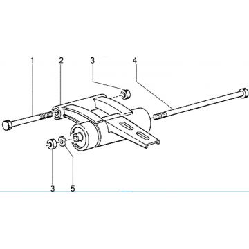 Motorophanging Piaggio Zip RST 50 2-takt AC
