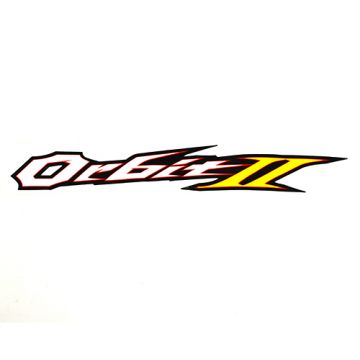 Sticker wit-geel motorscherm (Orbit 2) SYM Orbit 2 origineel 87126-AA9-000