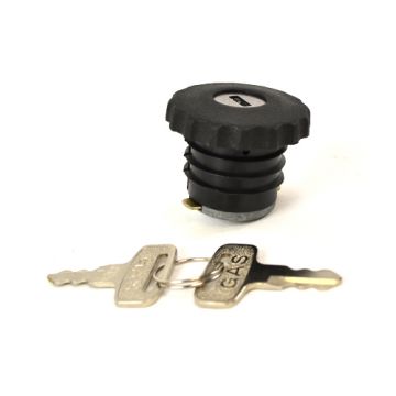 Tankdop + slot Peugeot 103 zwart