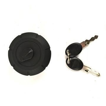 Tankdop + slot Yamaha DT50m nieuw type zwart