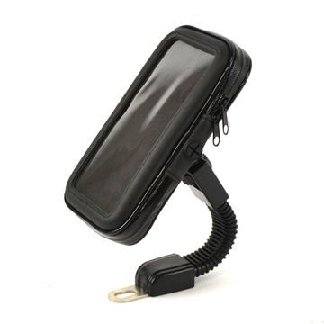 Telefoonhouder spiegel iPhone 6 / iPhone 7 / Samsung Galaxy S6 / Galaxy Edge. 5,5 inch + bevestiging waterdicht