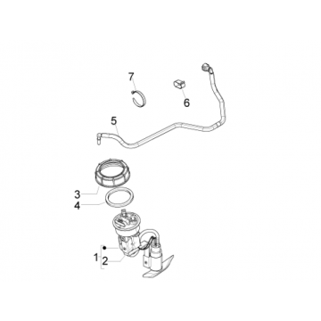 Benzinepomp Piaggio Beverly 350 Sport Touring Euro 3 2013-2014