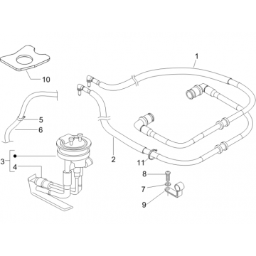 Benzinepomp Piaggio Beverly 500 Euro 3 2007-2012