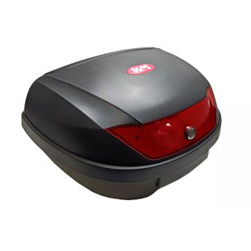 Topkoffer afneembaar met slede 51 liter zwart ( 2 integraalhelmen)DMP