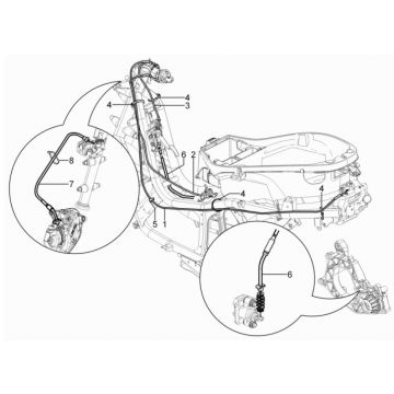 Remkabels - Tankklepkabel Piaggio MP3 300 HPE / 300 HPE Sport ABS Euro 5 2020-2022