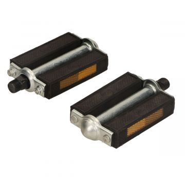 Trapperset met reflector 9/16 universeel onder andere Puch Maxi/Tomos Supertec