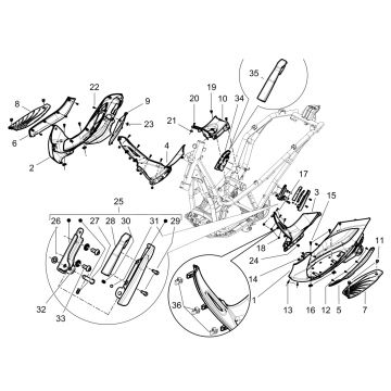 Treeplank Piaggio Beverly 300 IE ABS Euro 4 2016-2020