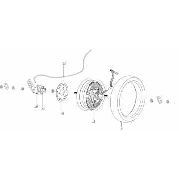 Achterwiel - Motor Niu U Series