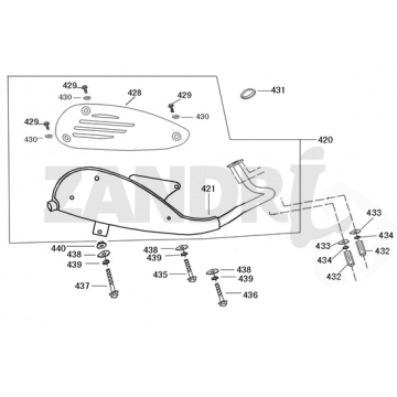 Uitlaat BTC Riva Sport flat mat antraciet
