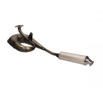 Uitlaat compleet circuit flens (made in eu) 103 Peugeot blank aluminium Tecno