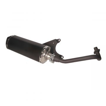 Uitlaat Piaggio (ovaal model Akrapovic) 50cc 4-takt 2V Euro 2 Zip/Fly/New Fly/Sportcity One/Centro/Liberty/Atlantis Jamarcol