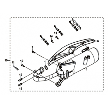 Uitlaat Sym Symphony ST 200I