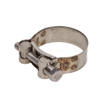 Uitlaatklem bocht 48-51mm RVS