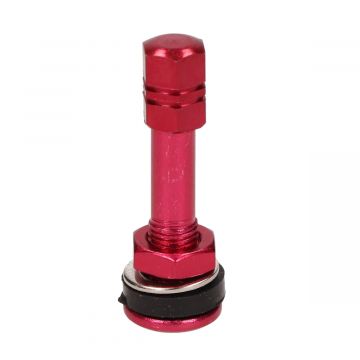 Ventiel tubeless recht rood