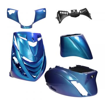 Kappenset SP look Piaggio Zip 2000→50cc 2/4-takt cameleon exclusive ijs blauw groen en paars Mezoly 5-delig