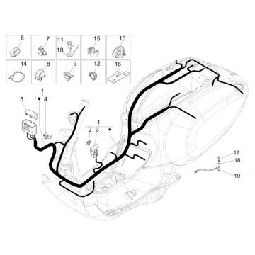 Kabelboom Vespa Sprint 50 2-takt AC