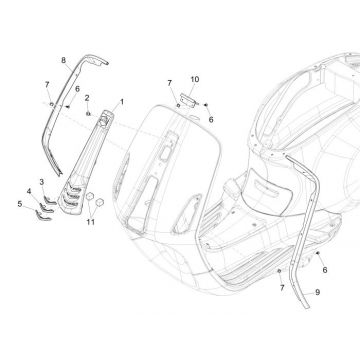 Frame Vespa Sprint blank