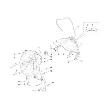 Beenschild Piaggio Liberty 50 2-takt AC