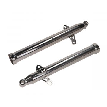 Voorvork buitenpoot set  Zundapp oud model 517 chroom links+rechts 517-12.608/609