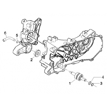 Waterpomp Piaggio Zip 50 SP 2-takt LC 2006-2013