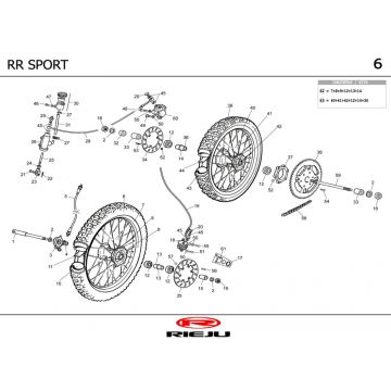 Wielen Rieju RR sport oranje 2004 2-takt