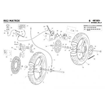 Wielen Rieju Rs2 geel 2005 2-takt