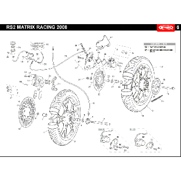 Wielen Rieju Rs2 racing zwart 2010 2-takt