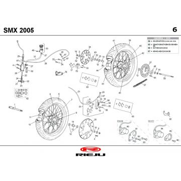 Wielen Rieju SMX blauw 2004 2-takt
