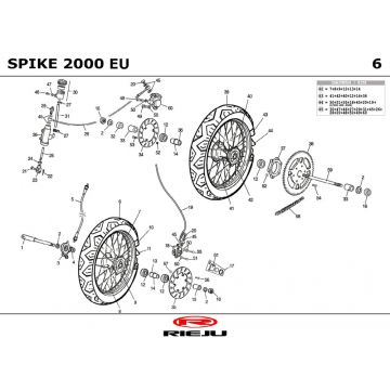 Wielen Rieju Spike grijs 2003 2-takt