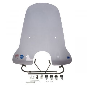 Windscherm hoog + bevestigingsset Sym Fiddle 2 74cm smoke (made in eu)