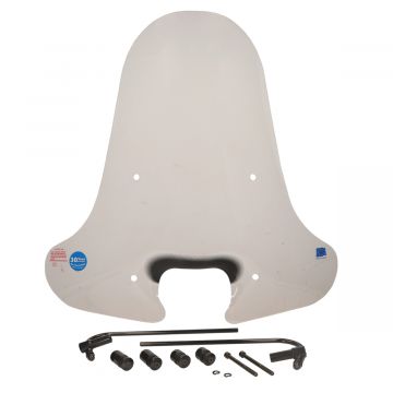 Windscherm hoog (72cm)Piaggio Zip 50cc 2/4-takt 2000→ met zwarte bevestigingsset Regia made in EU