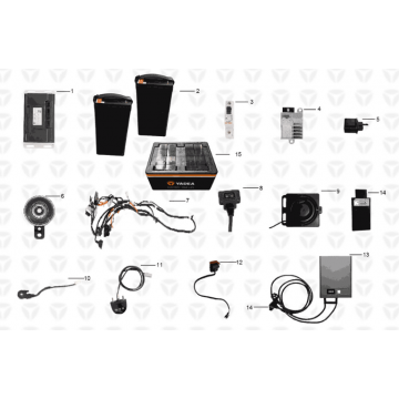 Wire harness assy / battery / charger Yadea Y1S