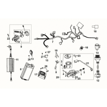 Wire harness Sym E-XPRO 45KM/U 2020-2021