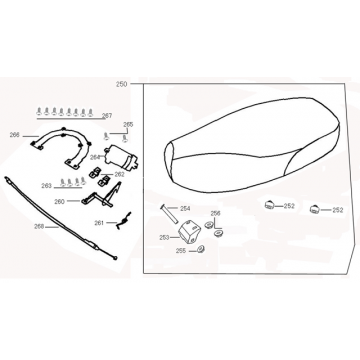 Zadel Edwards Maple V50-2 flat mat antraciet