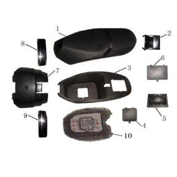 Zadel AGM LX antraciet