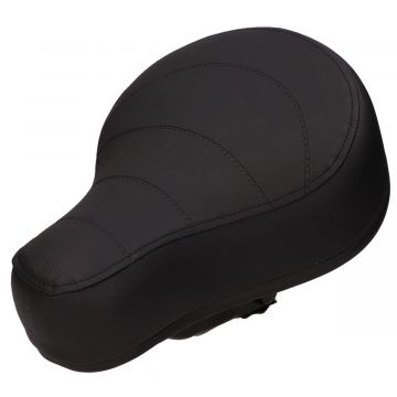 Zadel met opdruk plat Puch Maxi zwart