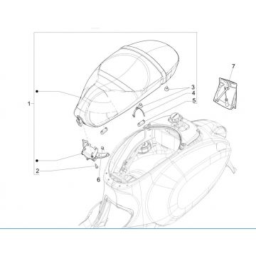 Zadel Vespa Sprint 125 3V IE ABS