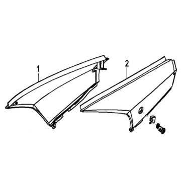 Motorschermen Generic Xor 50 2-takt 2006 zwart 25